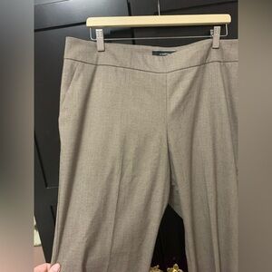 Le Chateau Women's Classic Brown Plaid Trousers Wide leg 16 plus size